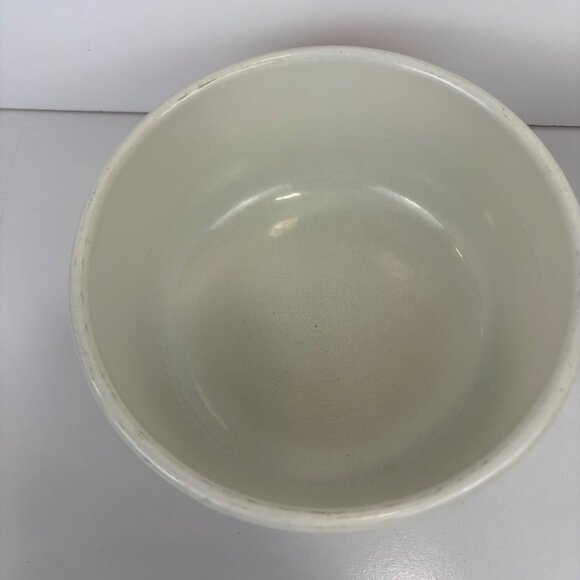 Vintage Descoware Belgium White Enamelware Saucepan With Lid Autumn Leaf Design - Picture 2 of 10